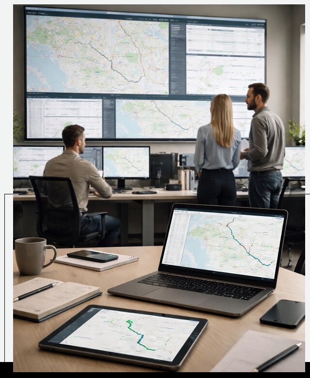 Трекинг грузов и Fleet Management, мониторинг автопарка в Новокуйбышевске