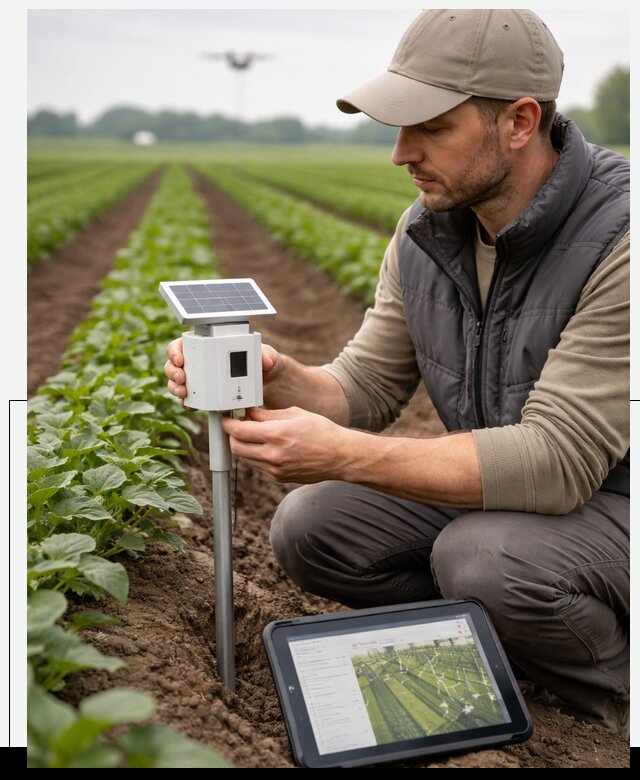 IoT мониторинг сельскохозяйственных полей и контроля в Новокуйбышевске