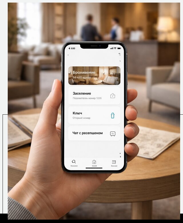 Мобильное приложение для гостей отеля в Новокуйбышевске, управление сервисом